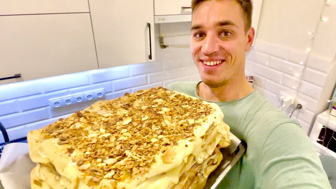Торт НАПОЛЕОН! Сделал сам ☺️ - YouTube
