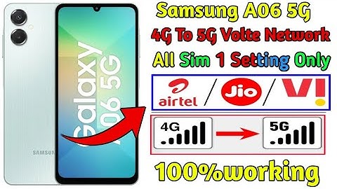 Samsung A06 5G Volte Network problem Solve // Samsung A06 5G Network setting // Network problem
