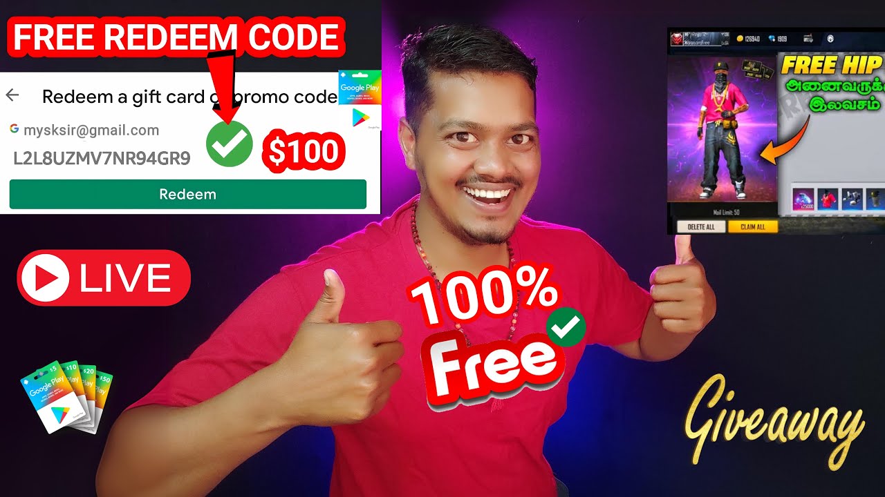 100% FREE Google play REDEEM CODE, google play gift card, How to get ...