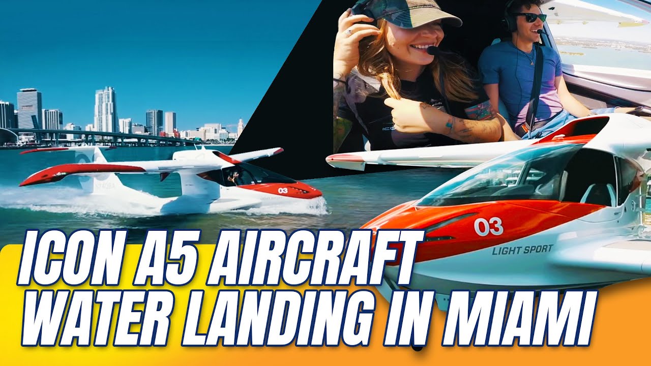 ICON A5 Aircraft Water Landing in Miami