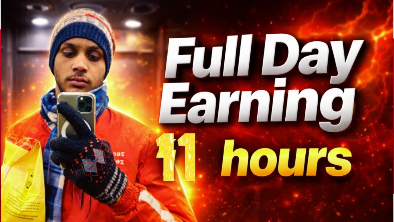 Zomato 11 hours non stop order earning 🚴ज़ोमैटो पर 11 घंटे लगातार ऑर्डर मिलते रहे 🚴