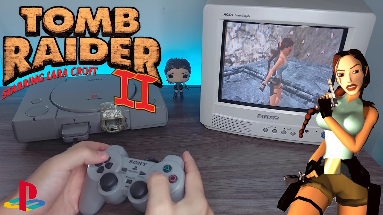 Tomb Raider 2 - PlayStation Gameplay - CRT