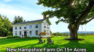 New Hampshire House On 15 Acres / Buildable Lot / NH Real Estate / Farmhouse Antique NH