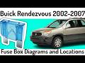 (2002-2007) Buick Rendezvous Fuse Box Diagrams and Fuse Panel Locations✅