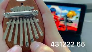 Miraculous lady bug - on 8 key kalimba screenshot 5