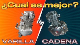 Tipos de motores de motocicletas en Venezuela Cadena o Varilla
