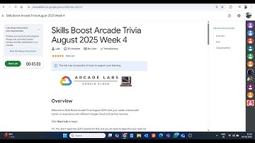 Skills Boost Arcade Trivia augustus 2025 week 4 || Laboplossing || Google Cloud Arcade 2025