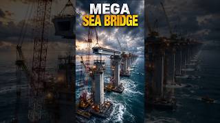 Mega Sea Bridge Construction 🌉 | Insane Engineering Timelapse #shorts
