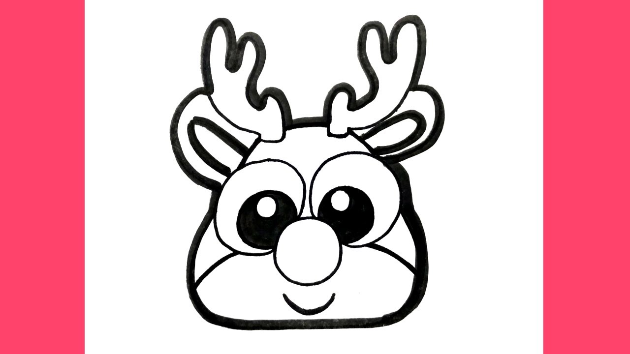 Wie zeichnet man ein ganz einfaches Rentier? Zeichnen EINFACH - YouTube