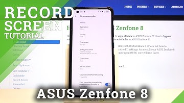 How to Change Sound Settings of Screen Recorder in ASUS Zenfone 8 – Set Up Screen Recorder