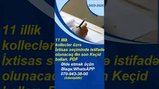 11 Kollec Üzrə Ən Son Keçid Balları.pdf - 20252026