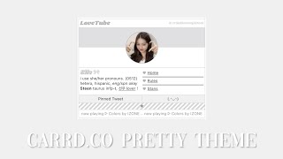 carrd.co pretty theme | phone tutorial ♡