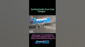 sort kaolin from coal gangue,obote sort machine#sortingmachine #minesorting