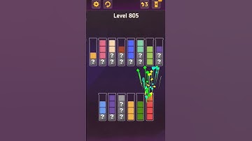 Block King - Sort Puzzle - Level 805 - no add a column
