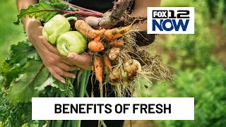Health benefits of eating in-season fresh fruits and vegetables