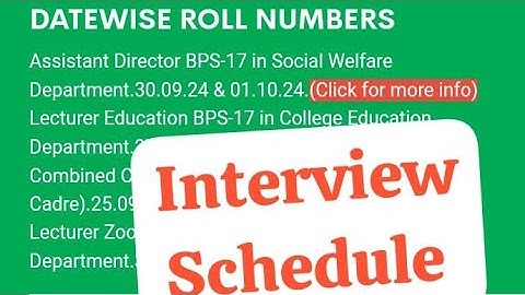 SPSC Upload Datewise Roll No. for Assistant Director BPS-17 in Social Welfare dept#spsc#assistant