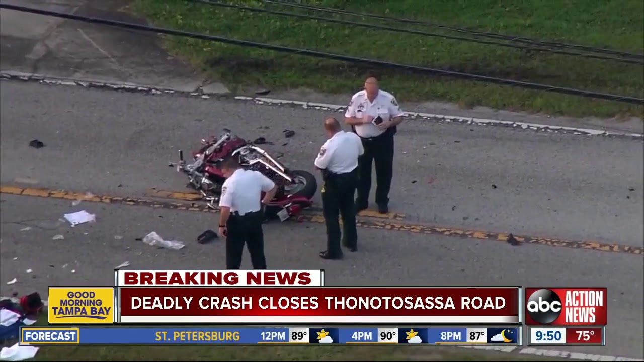 Two drivers killed in crash involving motorcycle in Thonotosassa YouTube