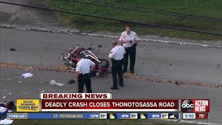 Two drivers killed in crash involving motorcycle in Thonotosassa