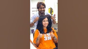 Global colour hair cut Sadhana steps #hairstyle #hair #shortsvideoyoutube