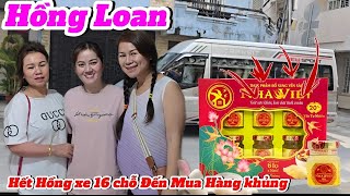 Siêu bất ngờ sáng sớm xe 16 chỗ đến mua yến xào Mỹ phẩm khủng Chị Loan vui cười tiếp đón