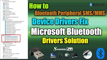 Fix missing driver for Bluetooth peripheral device | Bluetooth Peripheral  Drivers Windows 11/10/7