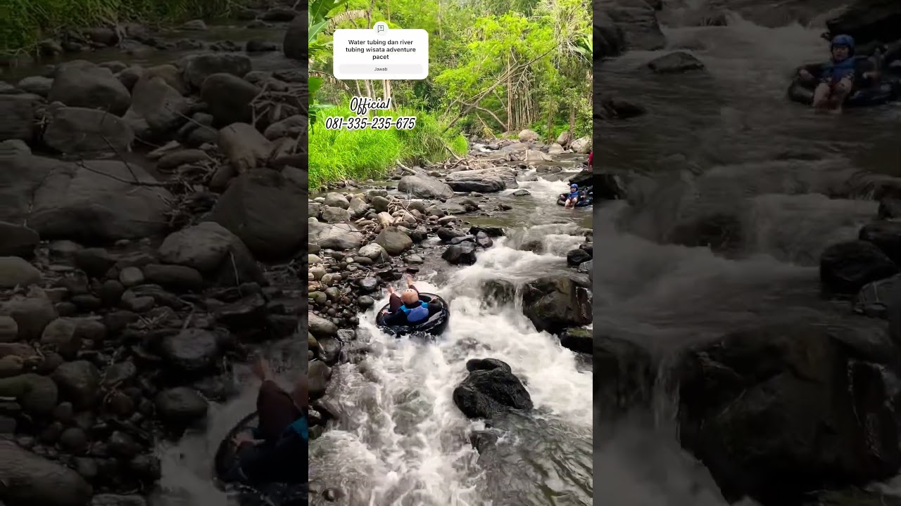 Wisata water tubing dan water tubing Rajendra camp adventure pacet mojokerto jawa timur