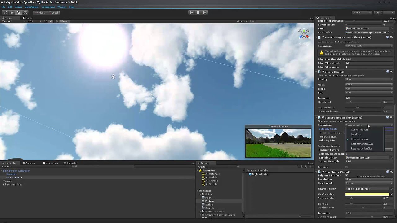 Unity 4 Slender Clone Speedart Day 1 - YouTube