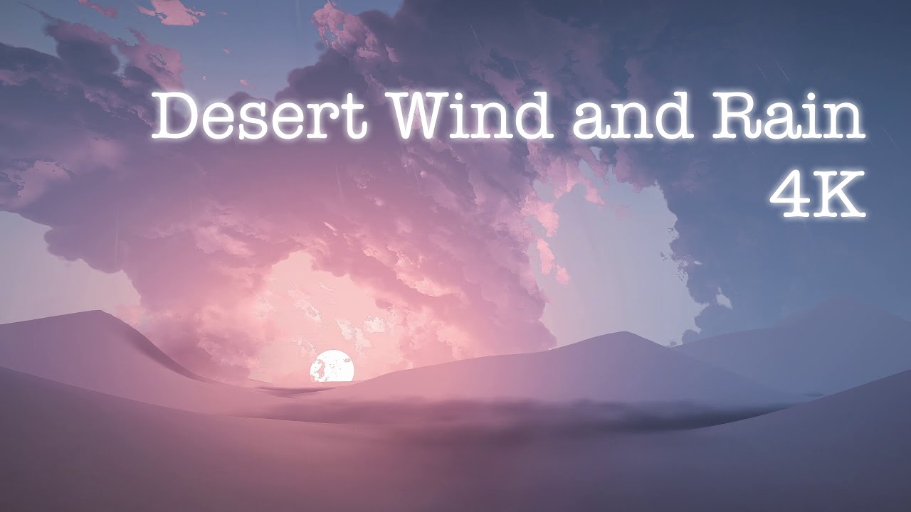 Desert Rain and Wind at Sunrise - YouTube