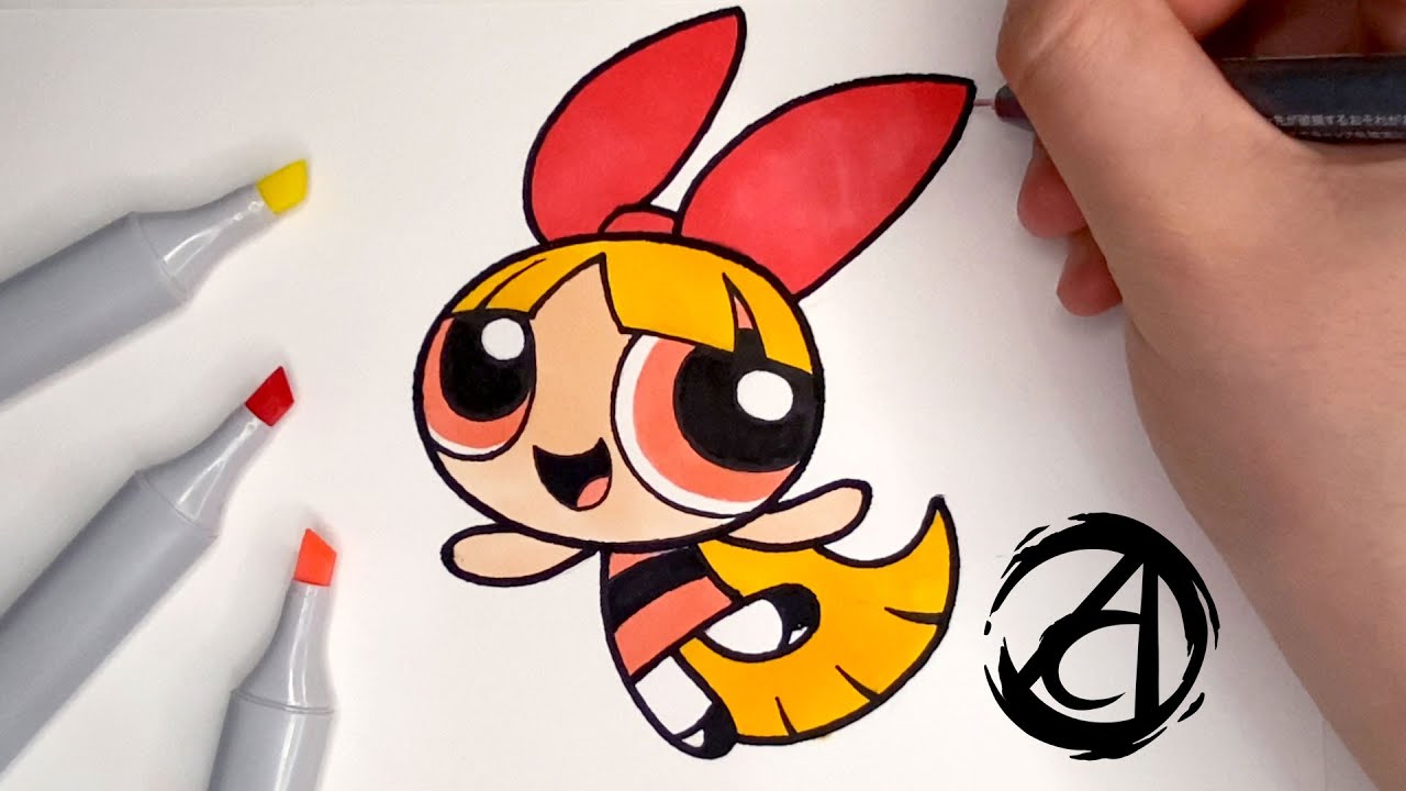 COMO DESENHAR A FLORZINHA (Meninas Super Poderosas) com a Dai Oliveira ...