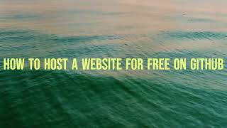 HOW TO HOST A WEBSITE ON GITHUB FOR FREE | ONLY FOR FRONTEND