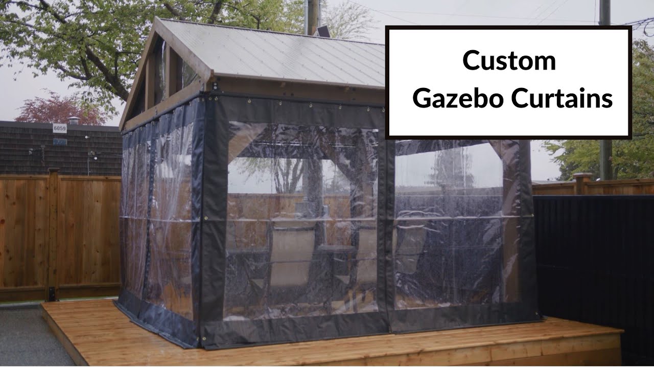 Custom Gazebo Curtains in Canada Midland Industrial Covers YouTube