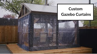 Custom Gazebo Curtains in Canada - Midland Industrial Covers