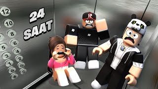 24 Saat Asansörde Kaldık... - Roblox