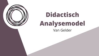 Didactisch analysemodel van Gelder in het kort uitgelegd