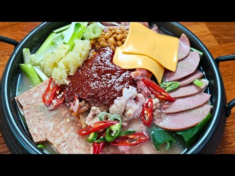 부대찌개 이렇게 끓이면 밖에서 안 사먹어요! 촙트햄 꼭 넣으세요