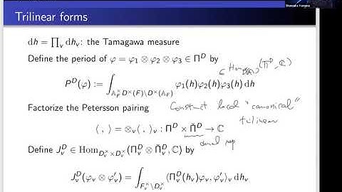 8th PRCM: Shunsuke Yamana, Base change and central values of triple product L-series