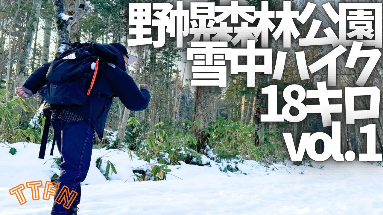 〝雪中ハイク〟１８キロをライトに歩く/北海道野幌森林公園vol.１