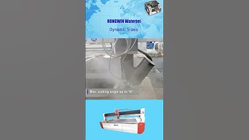 Rongwin high quality dynamic 5-axis waterjet cutting with perfect effect