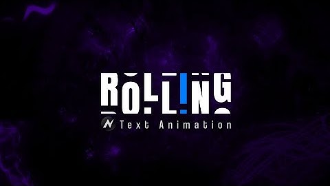 How To Create Rolling Text Animation In Node Video
