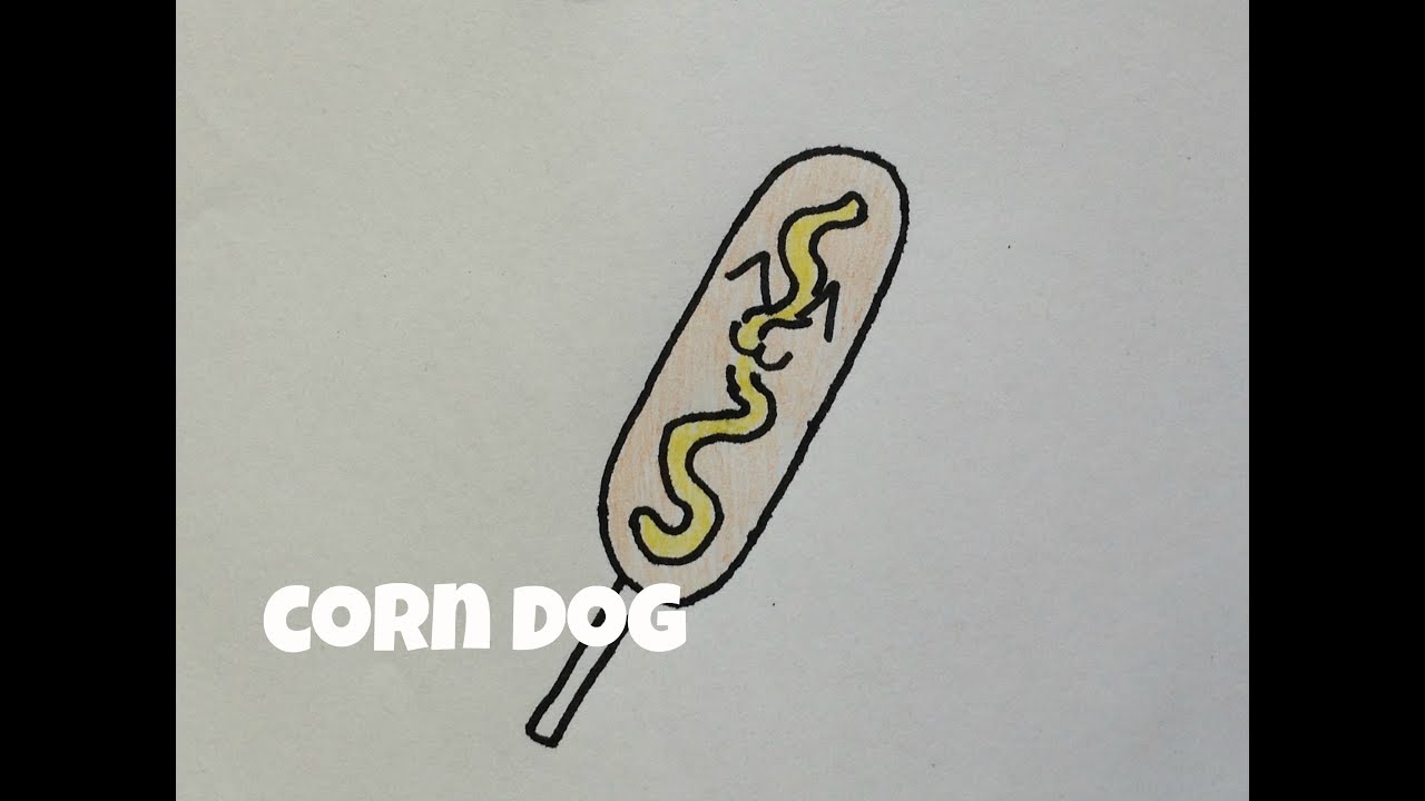 HOW TO DRAW KAWAII CORN DOG! YouTube