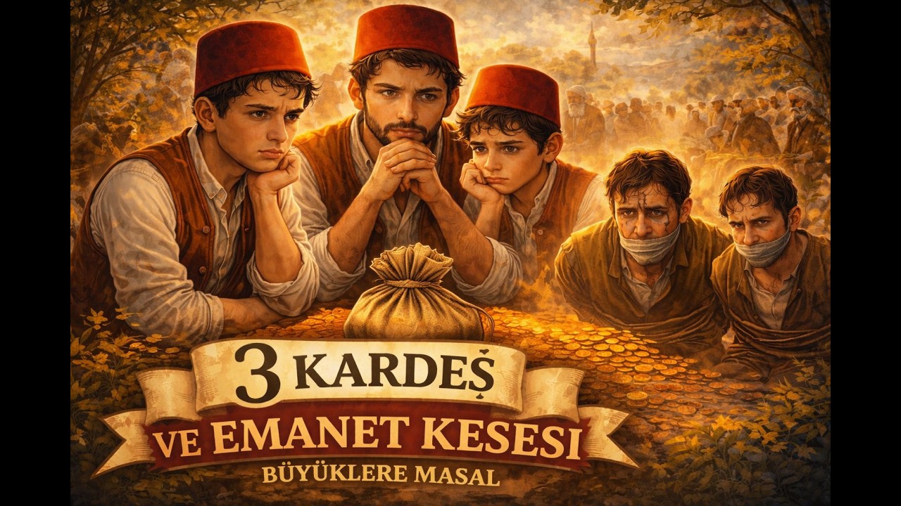 3 kardeş ve Emanet Kesesi | Yetişkin Masalları | Hikaye Sesli Kitap | Uyku Masalı | Masal Dinle