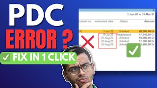 ✅ PDC Not Matching in Tally Prime? Fix This Error in 1 Click. #36