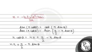 Solve the equations \[ \tan (\pi \cot \theta)=\cot (\pi \tan \theta) \]