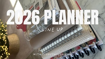 My 2026 Planner Line Up | Cloth & Paper | Mini Hp | CP Petite | A6 Rings | Reading Journal 