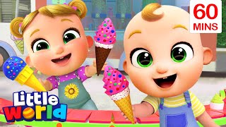 Ice Cream Song With Nina And Nico   More Little World Nursery Rhymes and Educational Songs