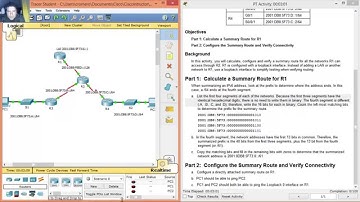 6.4.2.4 Calculating and Configuring an IPv6 Route Summarization
