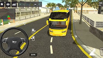 Euro Bus Driving Game Public Transportation 2024 -  Indonesia Bus Simulator Android Gameplay #1589