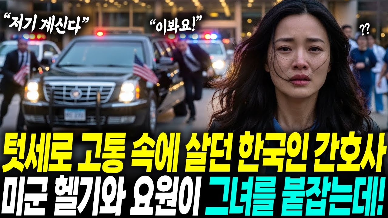 미국 병원에서 텃세로 고통 받던 한국인 간호사, 퇴근 길에 미군 헬기와 요원들이 나타나 그녀를 불러 세운 이유