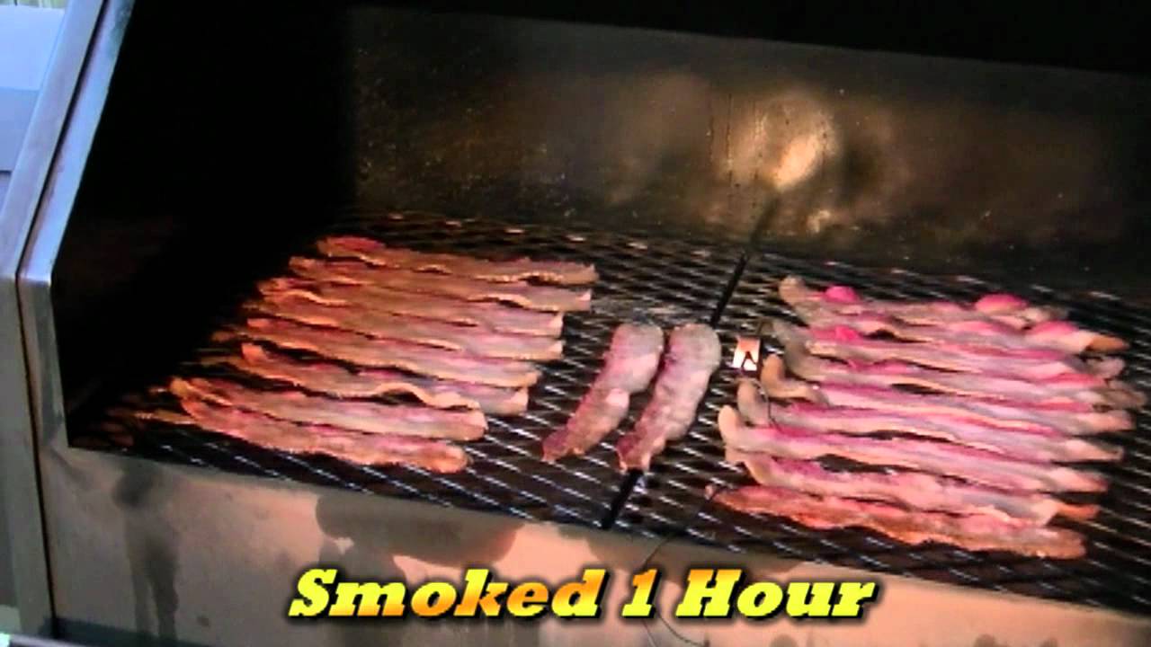 Slow Smoked Bacon Smoked with Pecan and Cherry on a