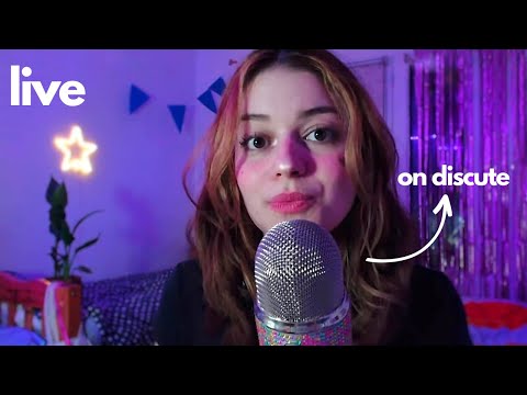 ASMR : on discute avec pleins de triggers (chuchotements +soft spoken) (live n°8)